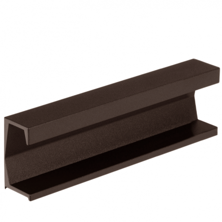 Moderne - Maner pentru mobila Six, finisaj maro metalic texturat, L:147 mm