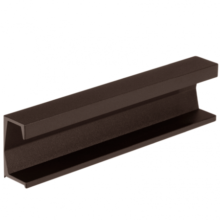 Moderne - Maner pentru mobila Six, finisaj maro metalic texturat, L:197 mm