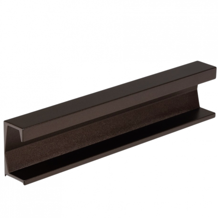 Moderne - Maner pentru mobila Six, finisaj maro metalic texturat, L:247 mm