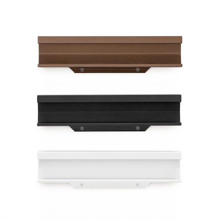 Maner pentru mobila Six, finisaj negru lava texturat, L:297 mm [4]