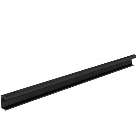 Moderne - Maner pentru mobila Six, finisaj negru lava texturat, L:897 mm