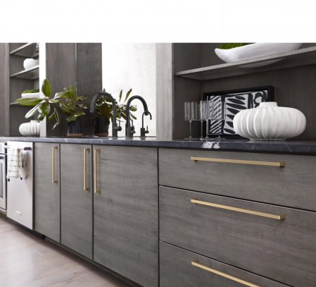 Maner pentru mobila Stilo RS, finisaj auriu periat, L:185 mm [4]