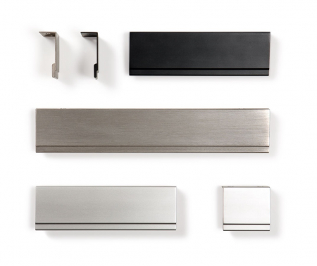 Maner pentru mobila Stratt, finisaj aluminiu, L:1100 mm [4]