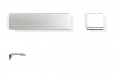 Maner pentru mobila Stratt, finisaj aluminiu, L:50 mm [3]