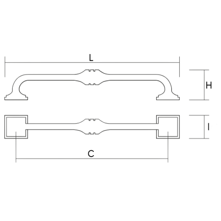 Maner pentru mobila Swing, finisaj auriu periat, L:184 mm [1]