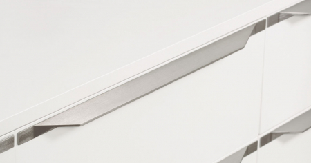 Moderne - Maner pentru mobila Tamm, finisaj otel inoxidabil, L:690 mm