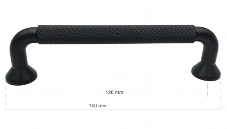 Maner pentru mobila Tang, finisaj negru, L:150 mm [2]