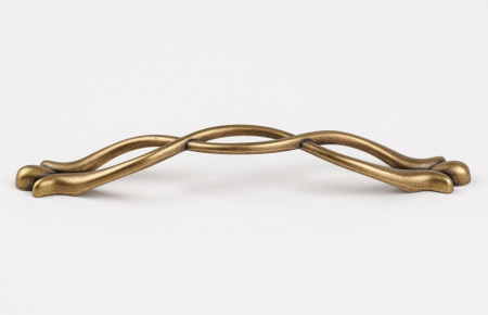 Maner pentru mobila Tessa, finisaj alama antichizata CB, 192 mm [3]