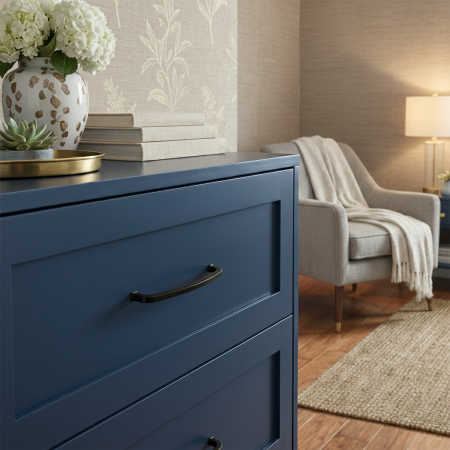 Maner pentru mobila Tiago, finisaj negru mat, L:138 mm [4]