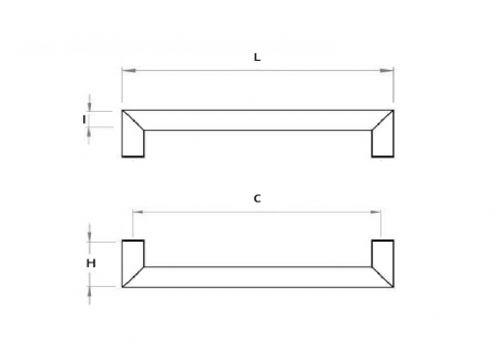 Maner pentru mobila Travis, finisaj alama periata, L:118 mm [3]