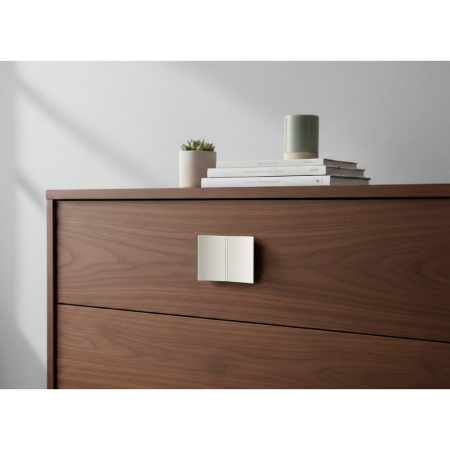 Maner pentru mobila Urbano, finisaj alb, L:80 mm [2]