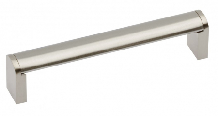 Moderne - Maner pentru mobila UZ-682, finisaj otel periat GT, L:136 mm