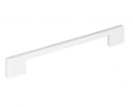 Moderne - Maner pentru mobila Uzo, finisaj alb lucios, L:160 mm