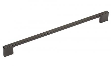 Moderne - Maner pentru mobila Uzo, finisaj crom negru GT, L:352 mm