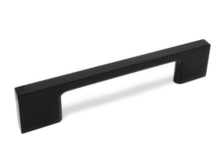 Moderne - Maner pentru mobila Uzo, finisaj negru mat, L:128 mm