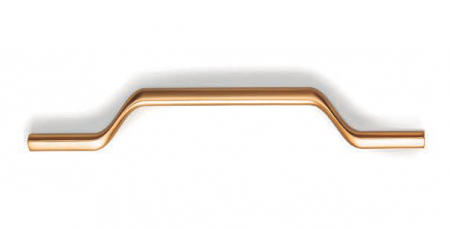 Moderne - Maner pentru mobila Valley, finisaj alama cava periata, L: 223 mm