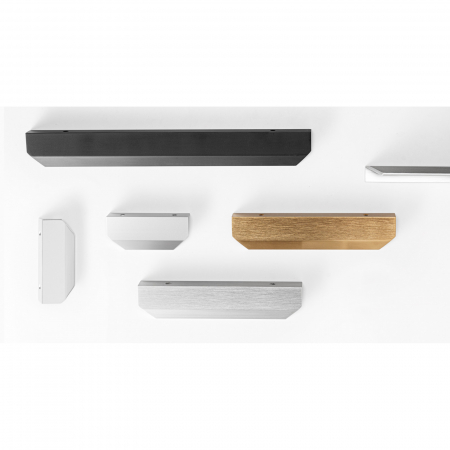 Maner pentru mobilier Vann, finisaj anodizat aluminiu lucios, L:350 mm [1]