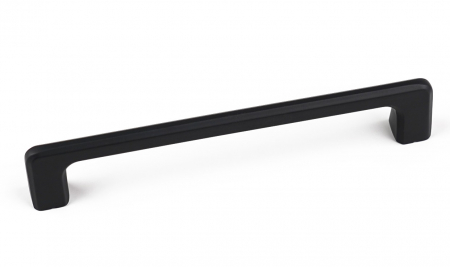 Moderne - Maner pentru mobila Vera, finisaj negru mat CB, 160 mm