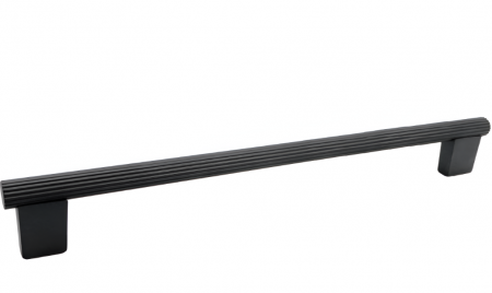 Moderne - Maner pentru mobila Veteo, finisaj negru cobalt, L:350 mm