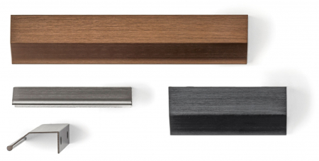 Maner pentru mobila Wing, finisaj bronz antichizat, L:350 mm [5]