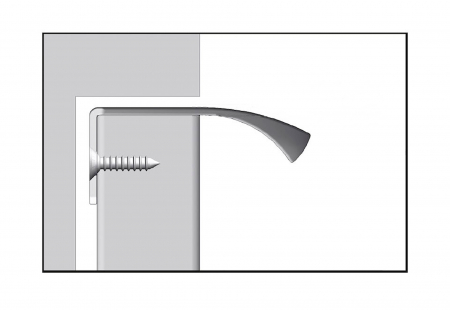 Maner pentru mobila Zelda, finisaj aluminiu, L:150 mm [6]
