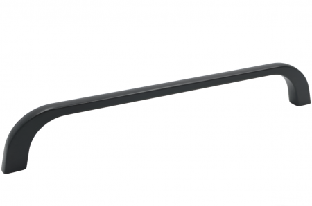 Moderne - Maner pentru mobila Zino, finisaj negru cobalt, L:171.9 mm