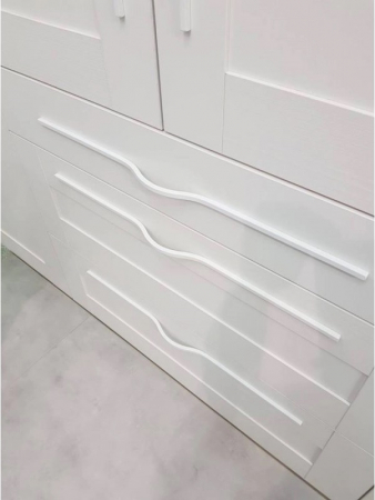 Maner pentru mobilier Brave alb mat, L= 600 mm [1]