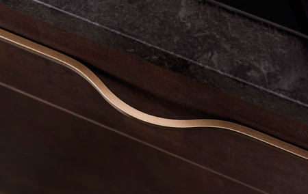 Manere si butoni - Maner pentru mobilier Brave maro metalizat, L  600 mm