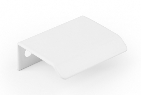 Manere si butoni - Maner pentru mobilier Cruve, alb mat, L: 45 mm