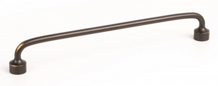 Manere si butoni - Maner pentru mobilier Floid, finisaj alama antichizata, L:207,6 mm