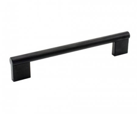 Moderne - Maner pentru mobilier Graf Big, finisaj negru periat, L:224 mm