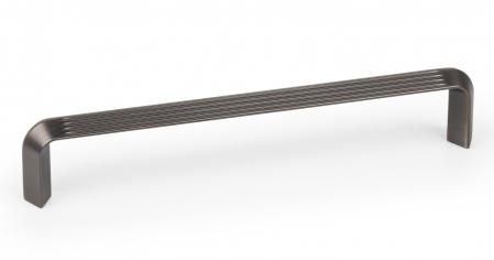 Manere si butoni - Maner pentru mobilier Lines, L:170 mm, finisaj gri cenusiu periat