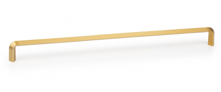 Manere si butoni - Maner pentru mobilier Lines, L:330 mm, finisaj auriu periat