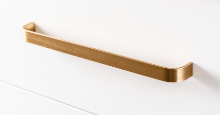 Moderne - Maner pentru mobilier Sense Mini, finisaj alama shadow periata, L167 mm