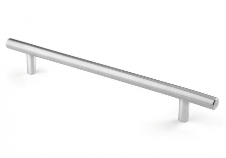 Moderne - Maner pentru mobilier Tub, finisaj otel inoxidabil, L:192 mm
