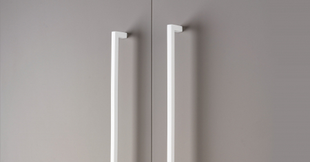 Maner pentru mobilier U, alb mat, L:328,5 mm [1]