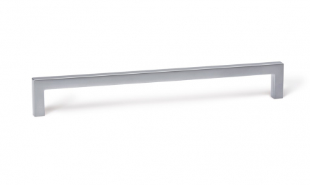 Manere si butoni - Maner pentru mobilier U, gri periat, L 168,5 mm