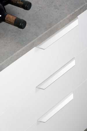 Maner pentru mobilier Vann, finisaj alb mat, L:350 mm [3]