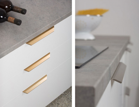 Maner pentru mobilier Vann, otel inoxidabil, L: 350 mm [2]