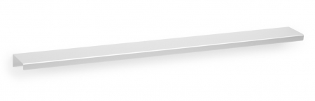 Moderne - Maner pentru mobilier Way, finisaj aluminiu, L:400 mm