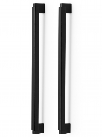 Manere si butoni - Set manere spatiale double Duo Big, finisaj negru mat lacuit, L:536 mm
