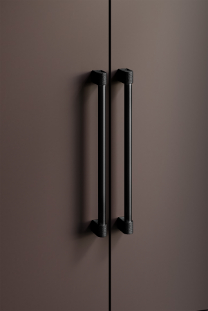 Maner spatial single Casey Big, finisaj negru lava texturat / negru mat, L:448 mm [3]