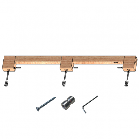 Maner spatial single Hako Big, finisaj stejar, L:1005 mm [7]