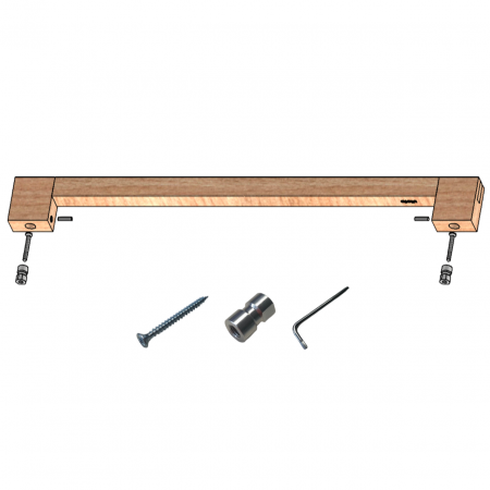 Maner spatial single Hako Big, finisaj stejar, L:525 mm [6]