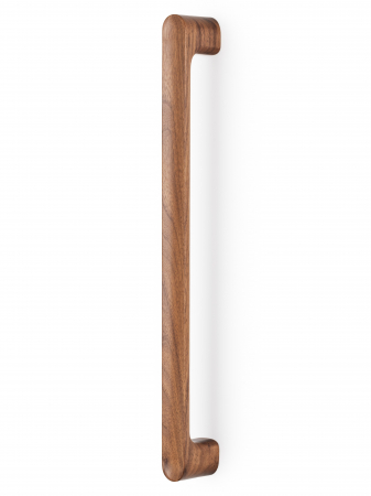 Manere si butoni - Maner spatial single Luv Wood, finisaj nuc, L:418,5 mm