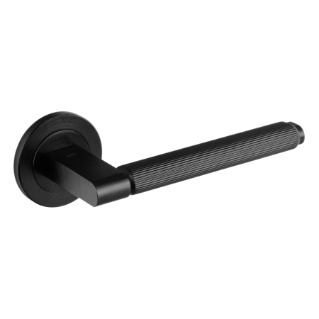 Mânere ușă cameră - Set mâner ușă interior Brooklyn Viefe, negru periat