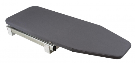 Masa de calcat 8080020, extractibila cu rotire la 180º, pliabila, incorporabila in dulap de 450 mm, finisaj gri [1]