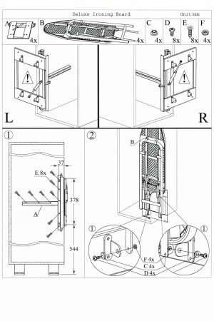 Masa de calcat incorporabila in dulap [3]