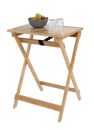 Mese de bucatarie - Masa pliabila bambus cu blat detasabil, Lugo