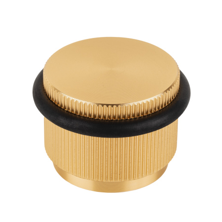 Opritoare uși - Opritor ușă Arpa Viefe, montaj pe podea, alamă întunecată periată, D: 45 mm